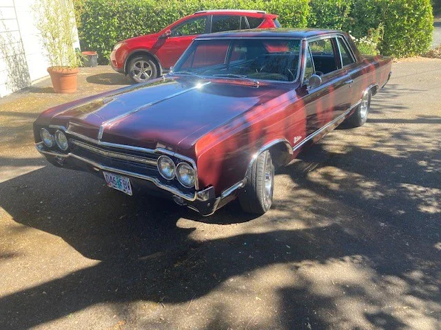Oldsmobile-Cutlass-calais-coupe-1965-Burgundy-Black-8