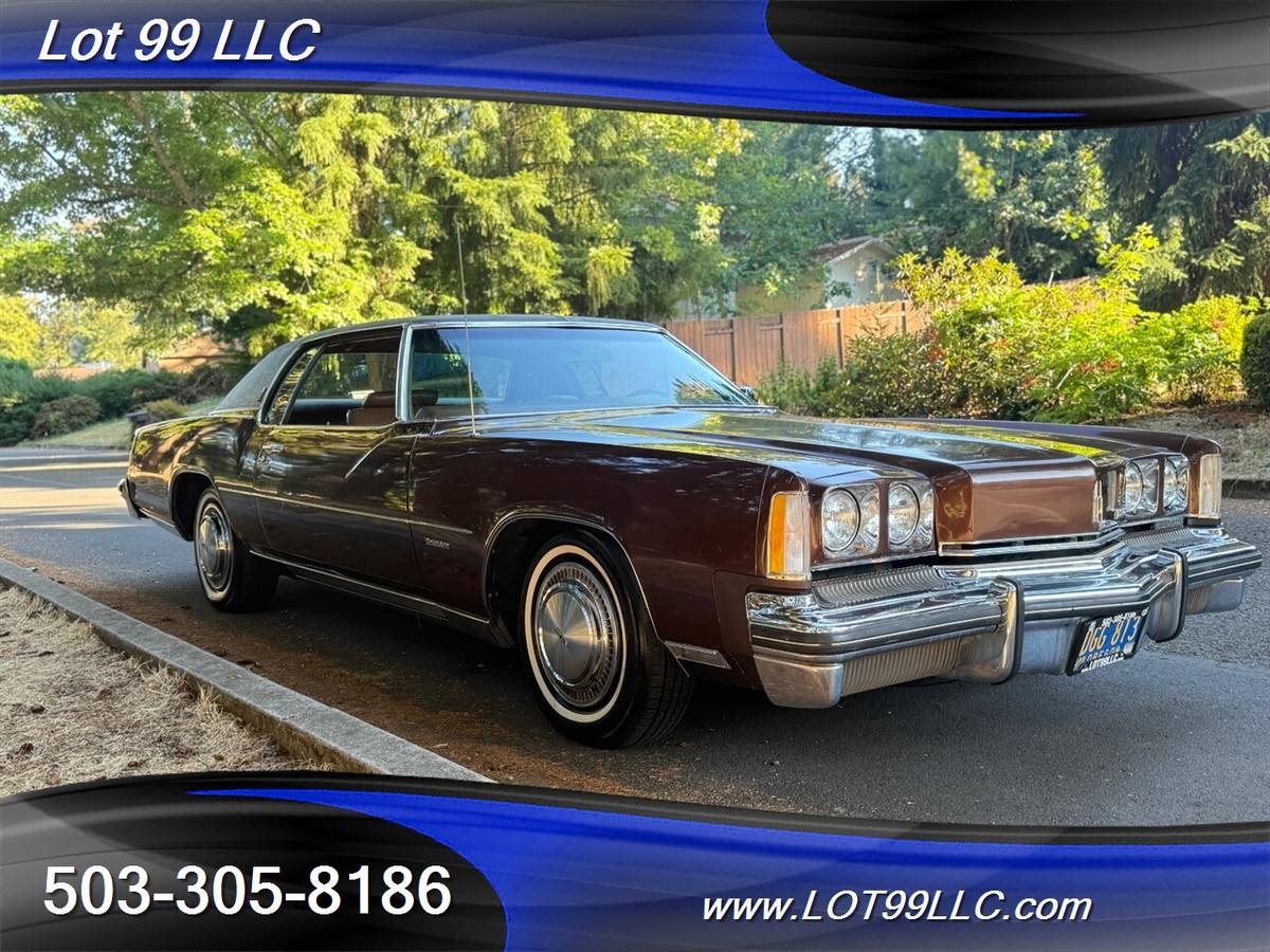Oldsmobile-toronado-brougham-only-47k-miles-rocket-1973-brown-1