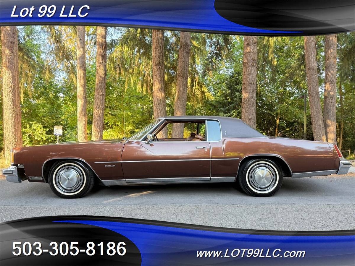 Oldsmobile-toronado-brougham-only-47k-miles-rocket-1973-brown-13
