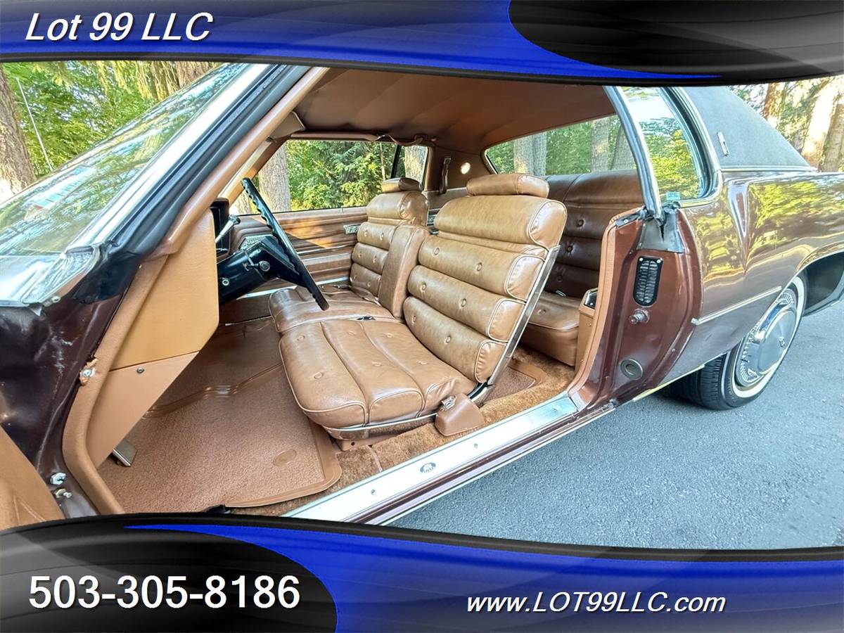 Oldsmobile-toronado-brougham-only-47k-miles-rocket-1973-brown-15