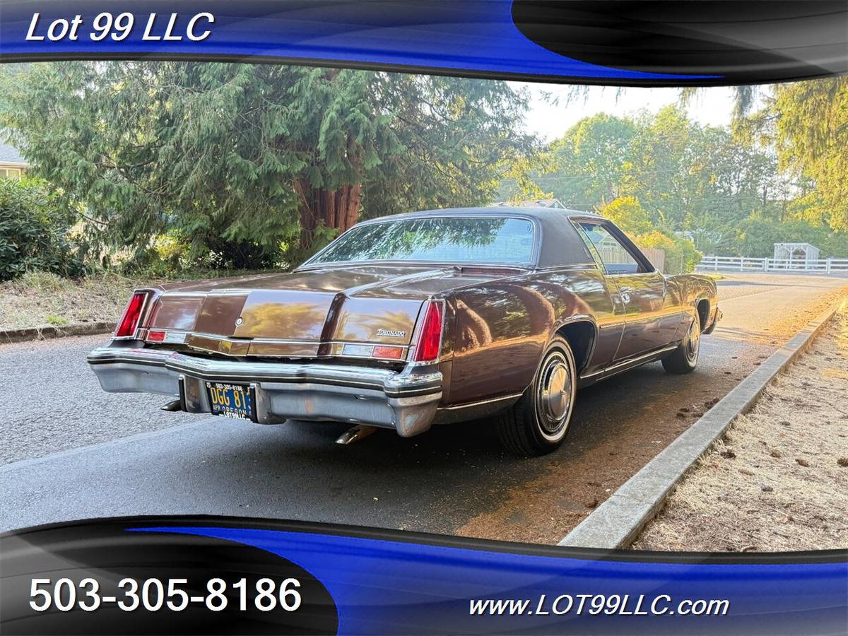 Oldsmobile-toronado-brougham-only-47k-miles-rocket-1973-brown-3