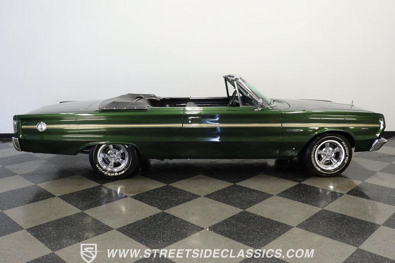Plymouth-Belvedere-1966-Dark-Green-Black-14