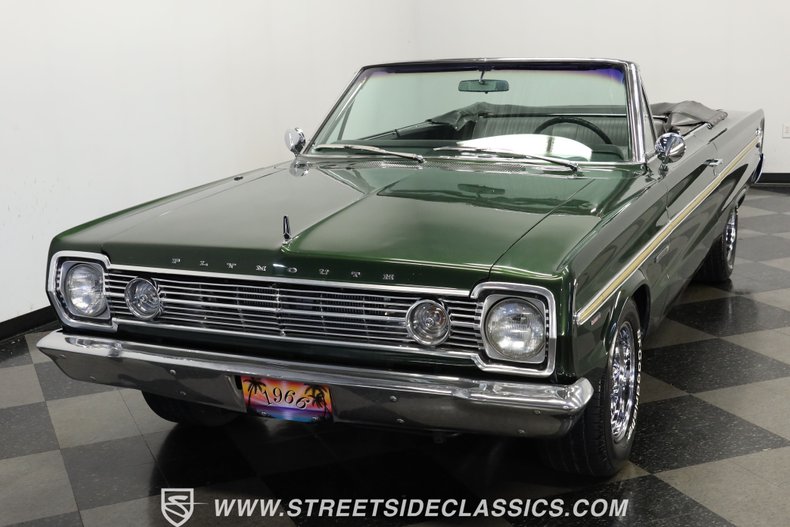 Plymouth-Belvedere-1966-Dark-Green-Black-18