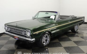 Plymouth-Belvedere-1966-Dark-Green-Black-19