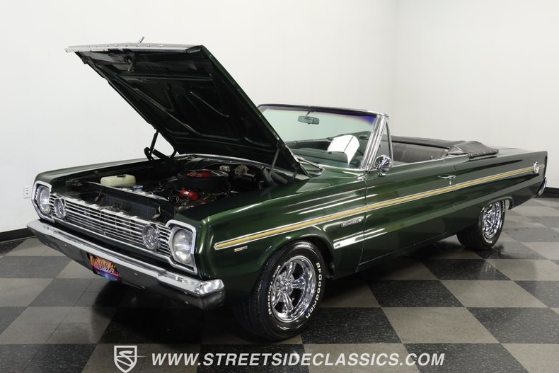 Plymouth-Belvedere-1966-Dark-Green-Black-30