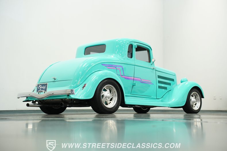 Plymouth-Coupe-1932-Teal-Gray-24