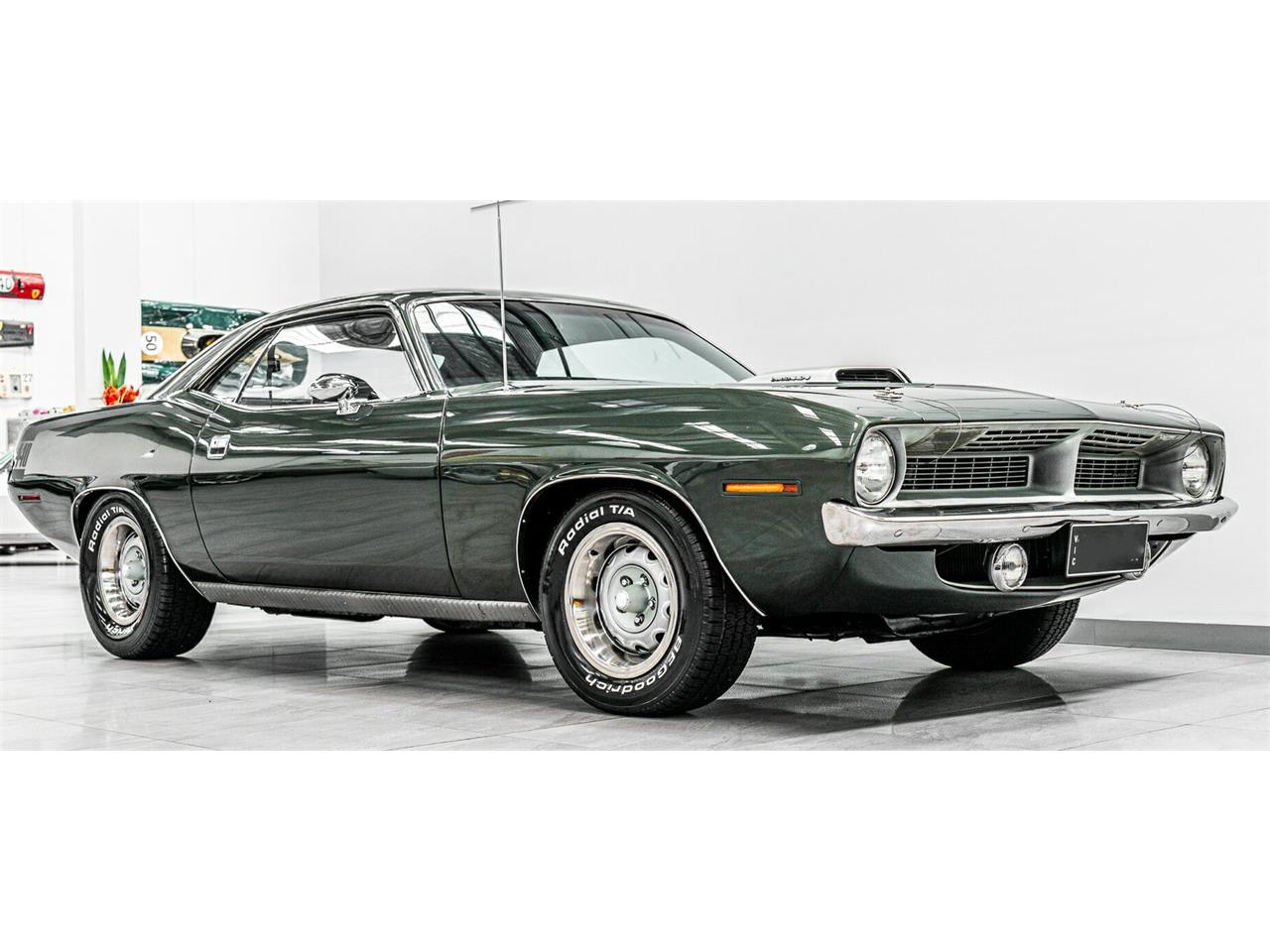 Plymouth-Cuda-1970-F8-Ivy-Green-Black-42