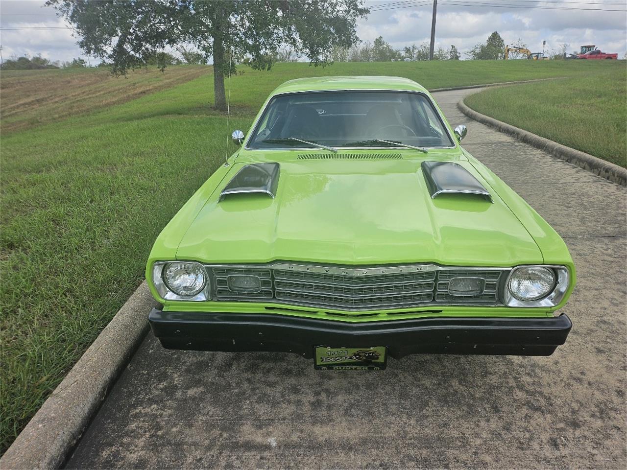 Plymouth-Duster-1971-Lime-Green-Black-7