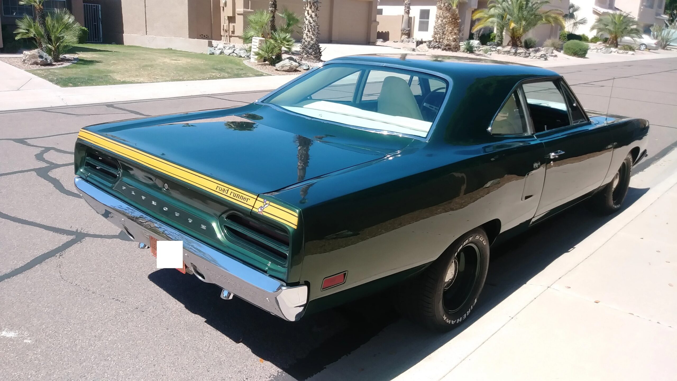 Plymouth-Roadrunner-1970-Green-White-1