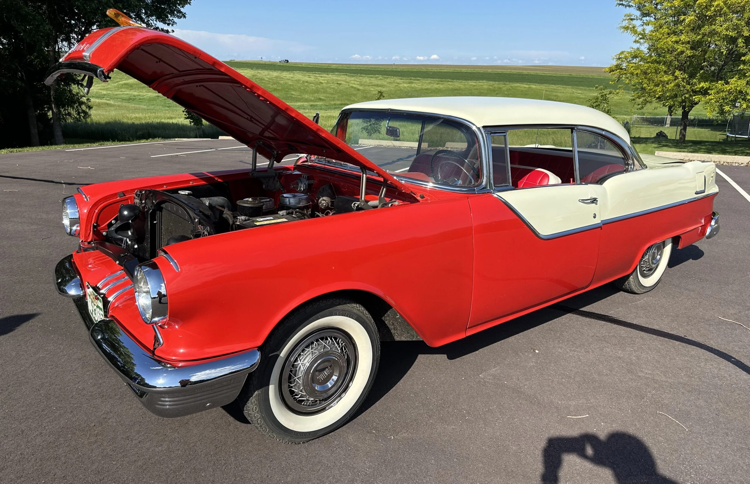 Pontiac-Chieftain-1955-Red-Red-17