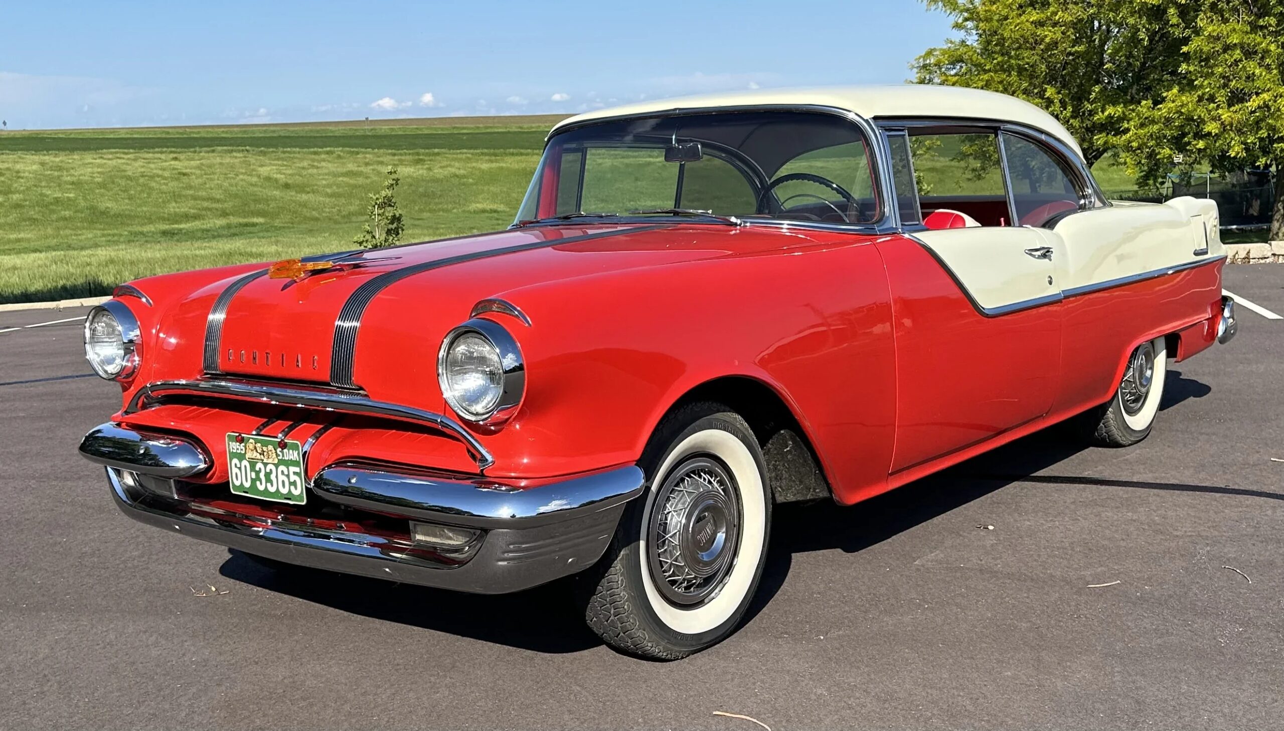 Pontiac-Chieftain-1955-Red-Red-3