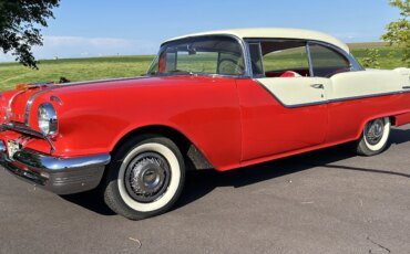 Pontiac-Chieftain-1955-Red-Red