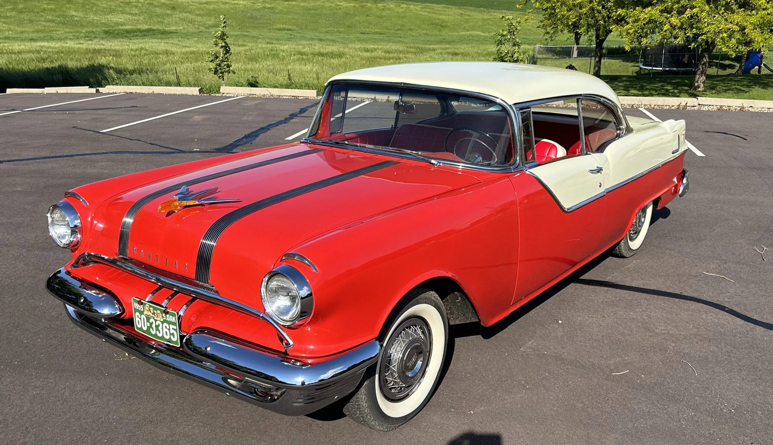 Pontiac-Chieftain-1955-Red-Red-4