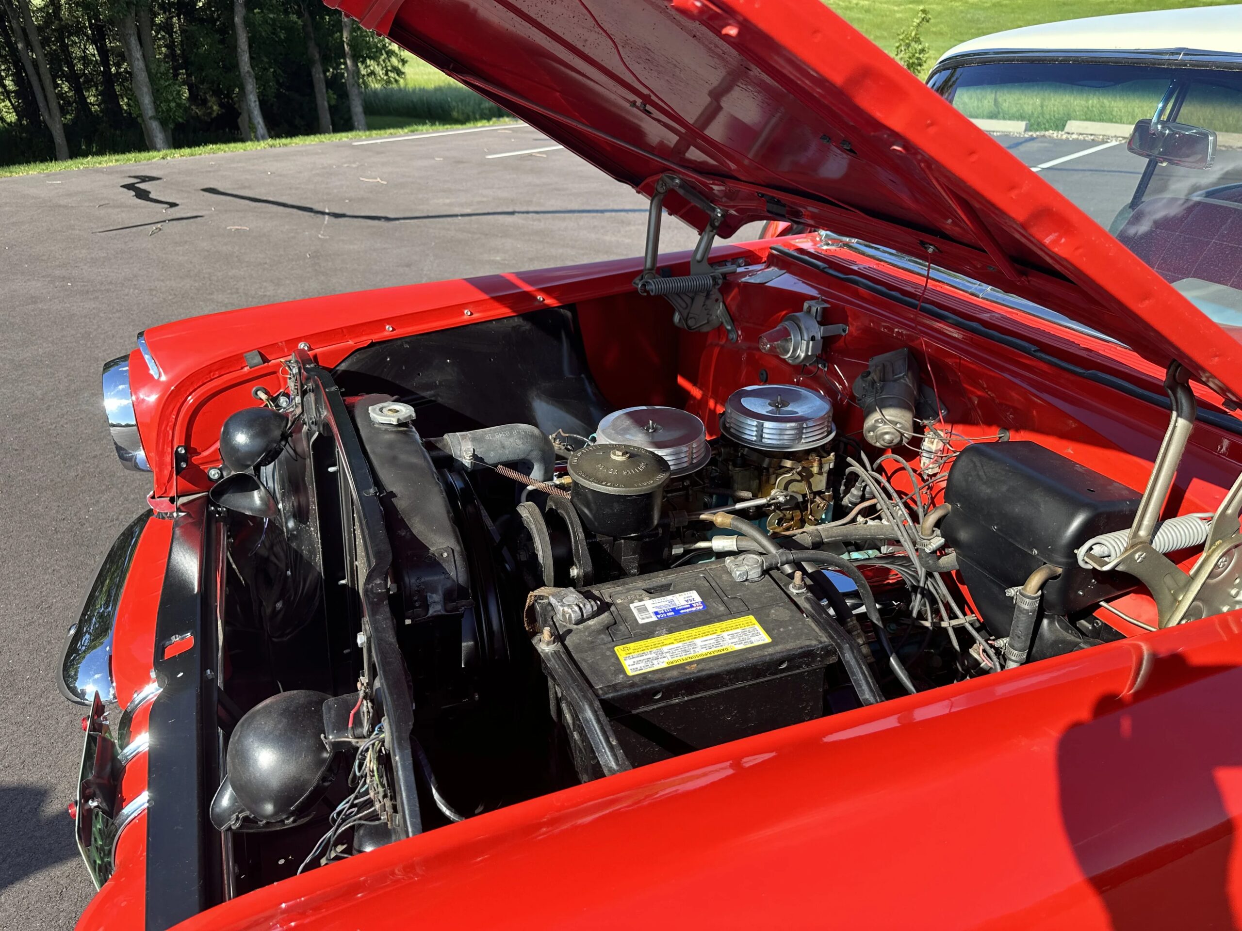 Pontiac-Chieftain-1955-Red-Red-9