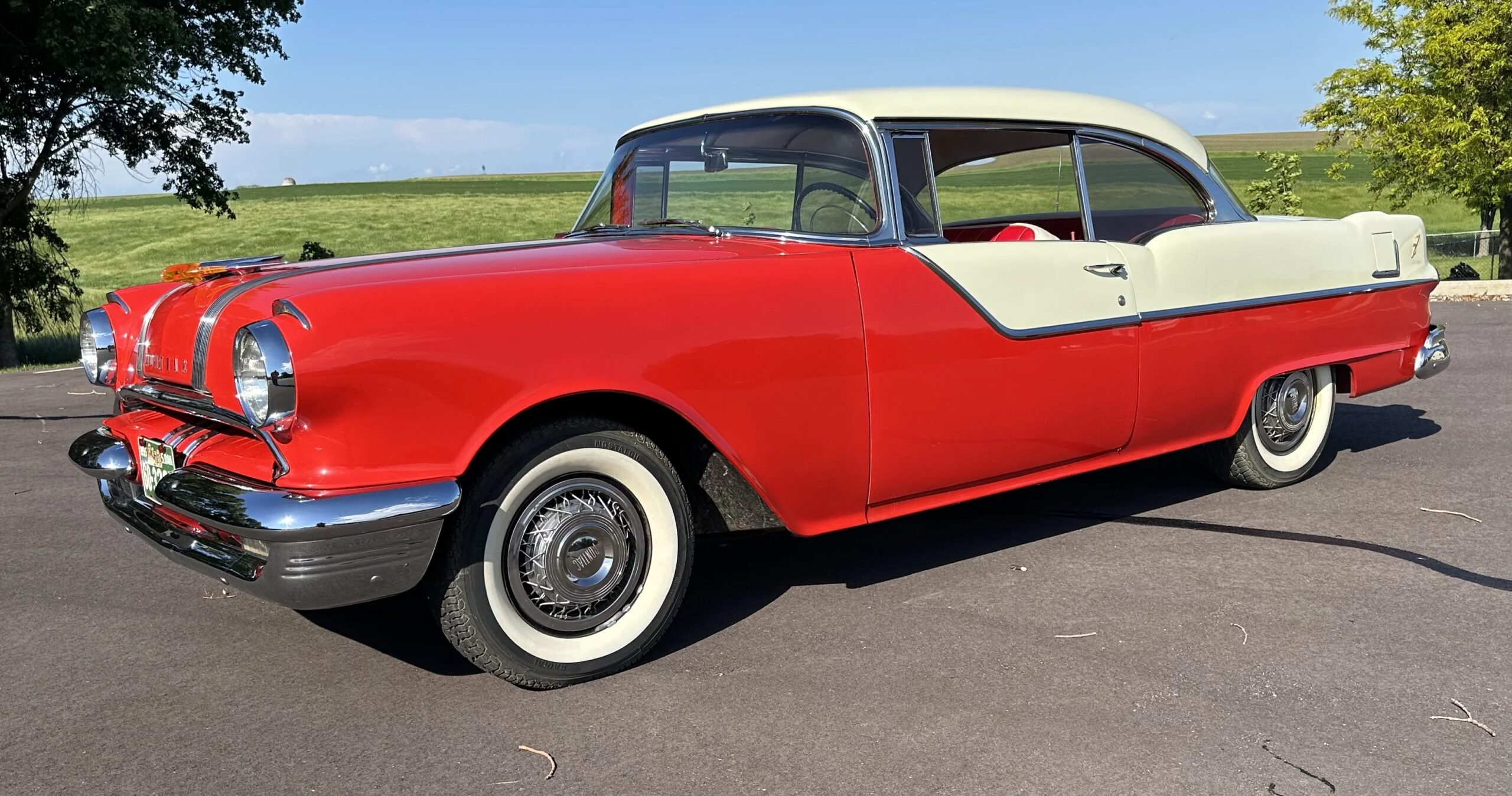 Pontiac-Chieftain-1955-Red-Red