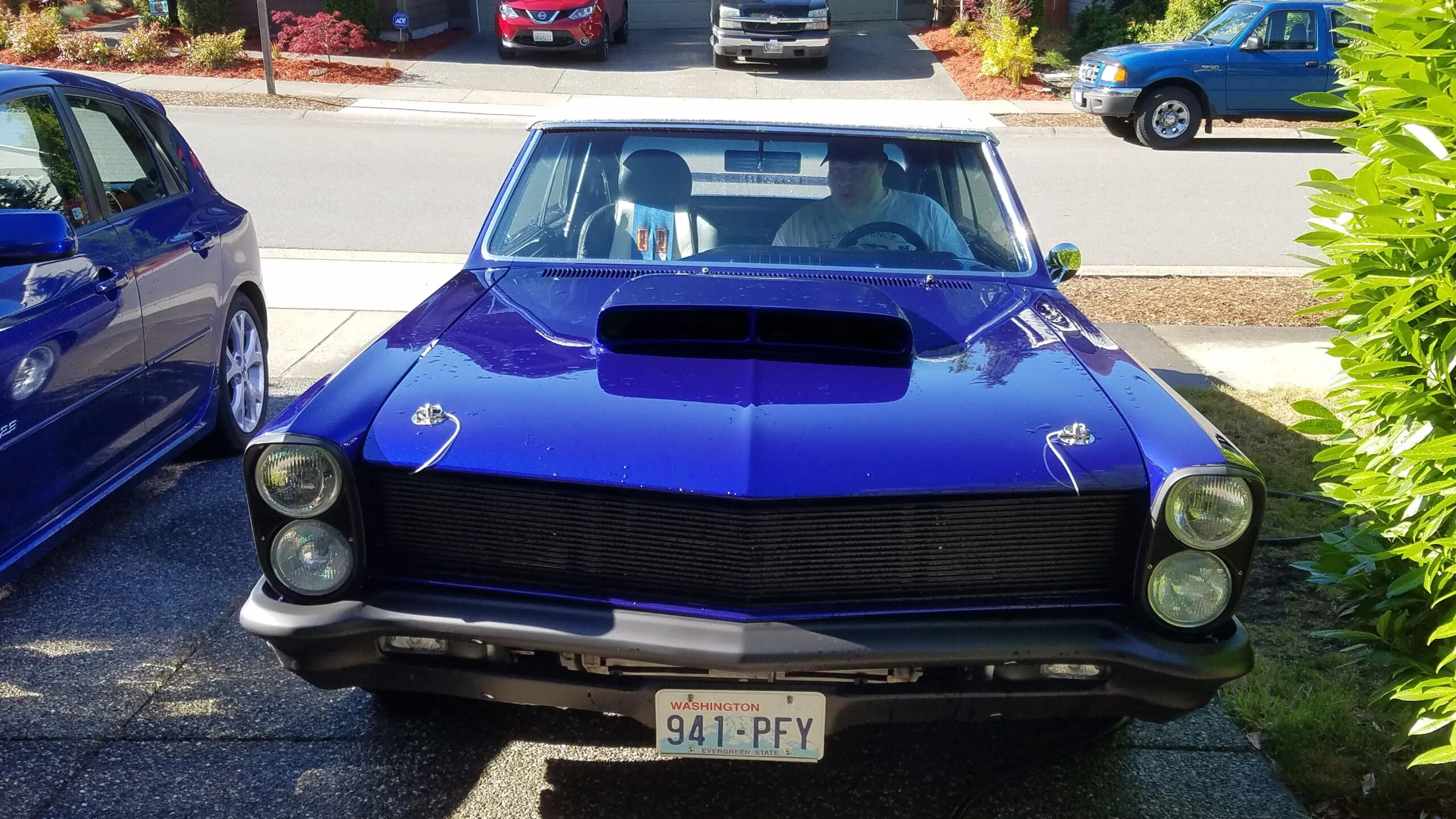 Pontiac-Le-mans-sport-convertible-1965-Blue-Black-4