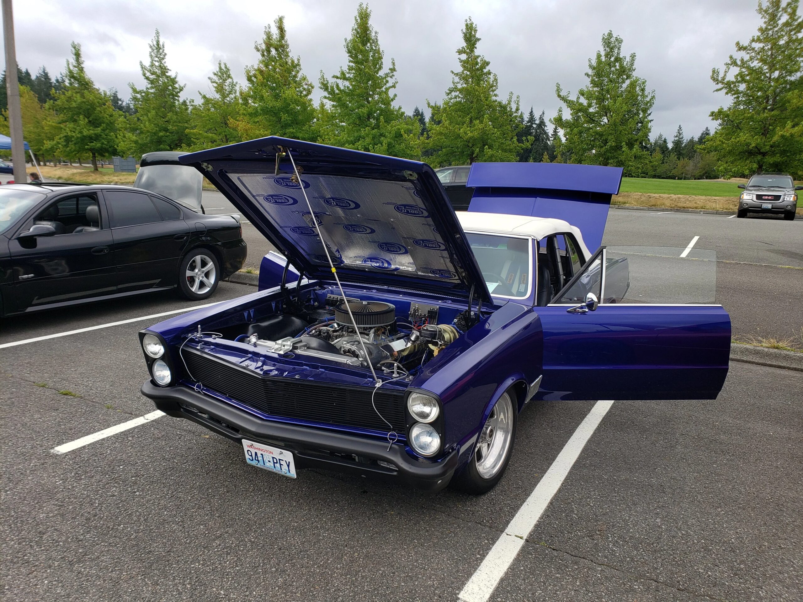 Pontiac-Le-mans-sport-convertible-1965-Blue-Black-5