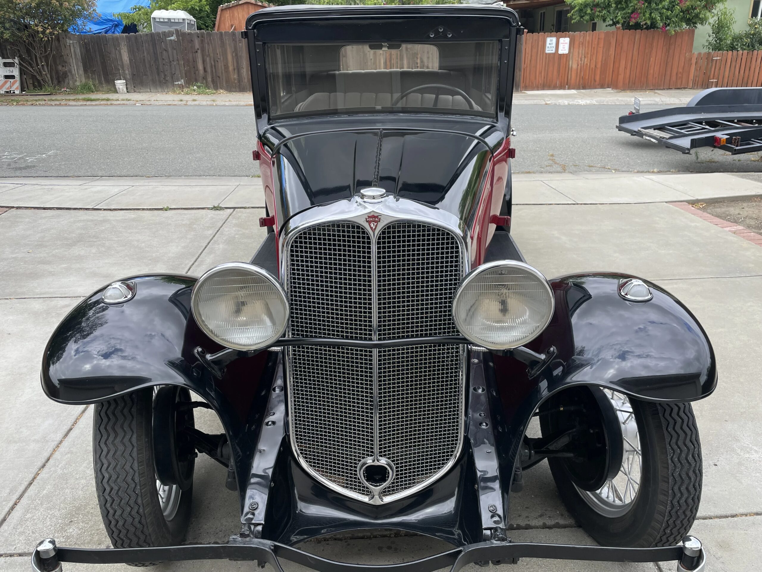 Pontiac-Series-401-1931-Burgundy-Gray-2