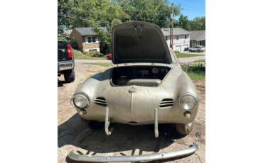 Volkswagen-Karmann-ghia-1957-Silver-Gray-1