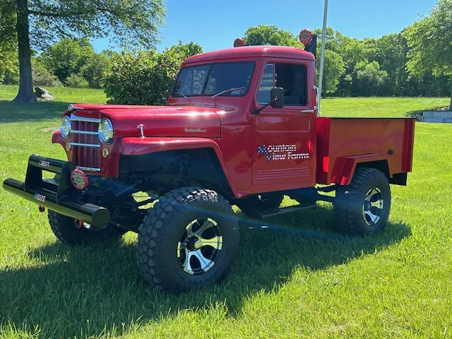 Willys-Pickup-1956-Red-Red