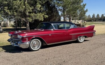 Cadillac-Coupe-deville-1958-Maroon-And-Black-Black-And-Brown-With-Tan-And-Chrome-Accents