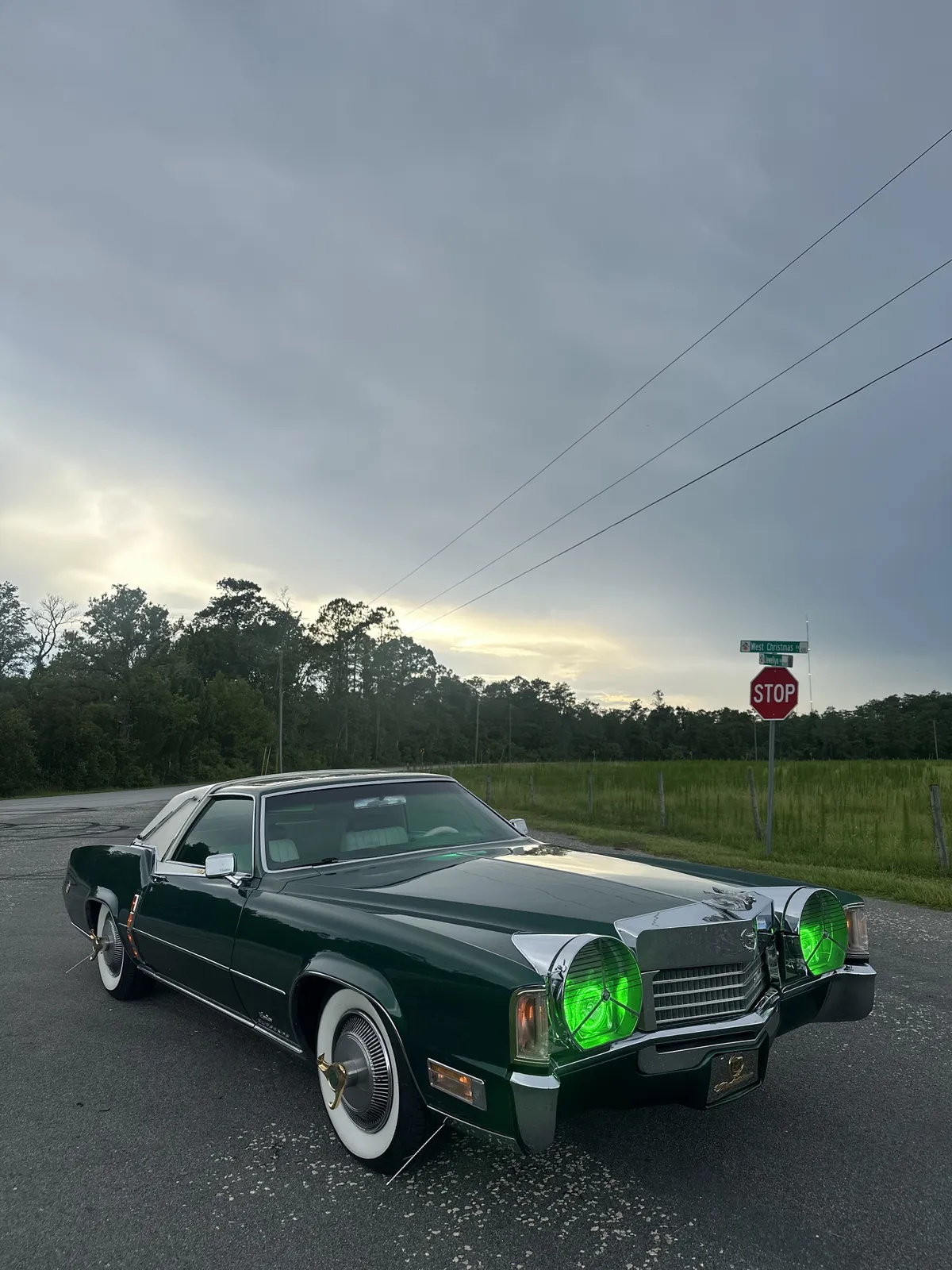 Cadillac-Eldorado-1970-Green-White-And-Green-3