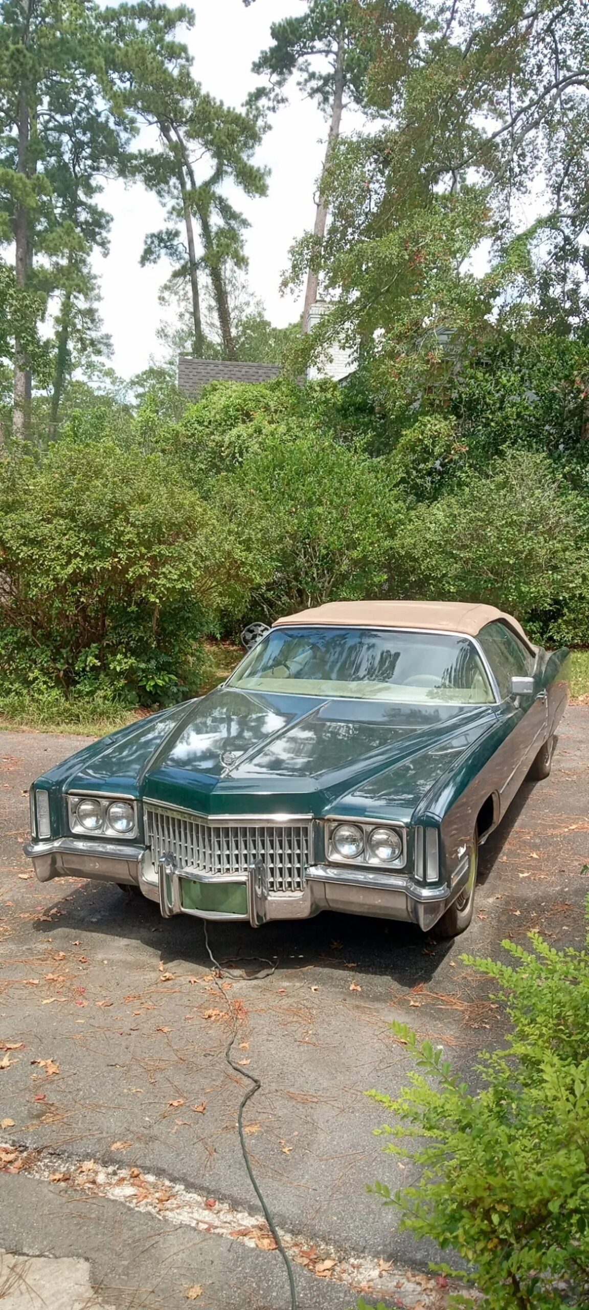 Cadillac-Eldorado-1972-Dark-Green-Tan-14