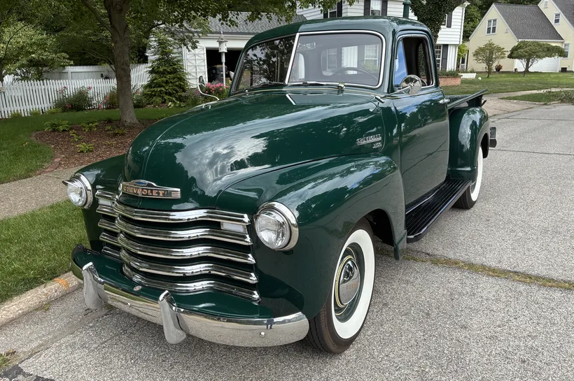 Chevrolet-3100-1951-Dark-Green-Tan-3
