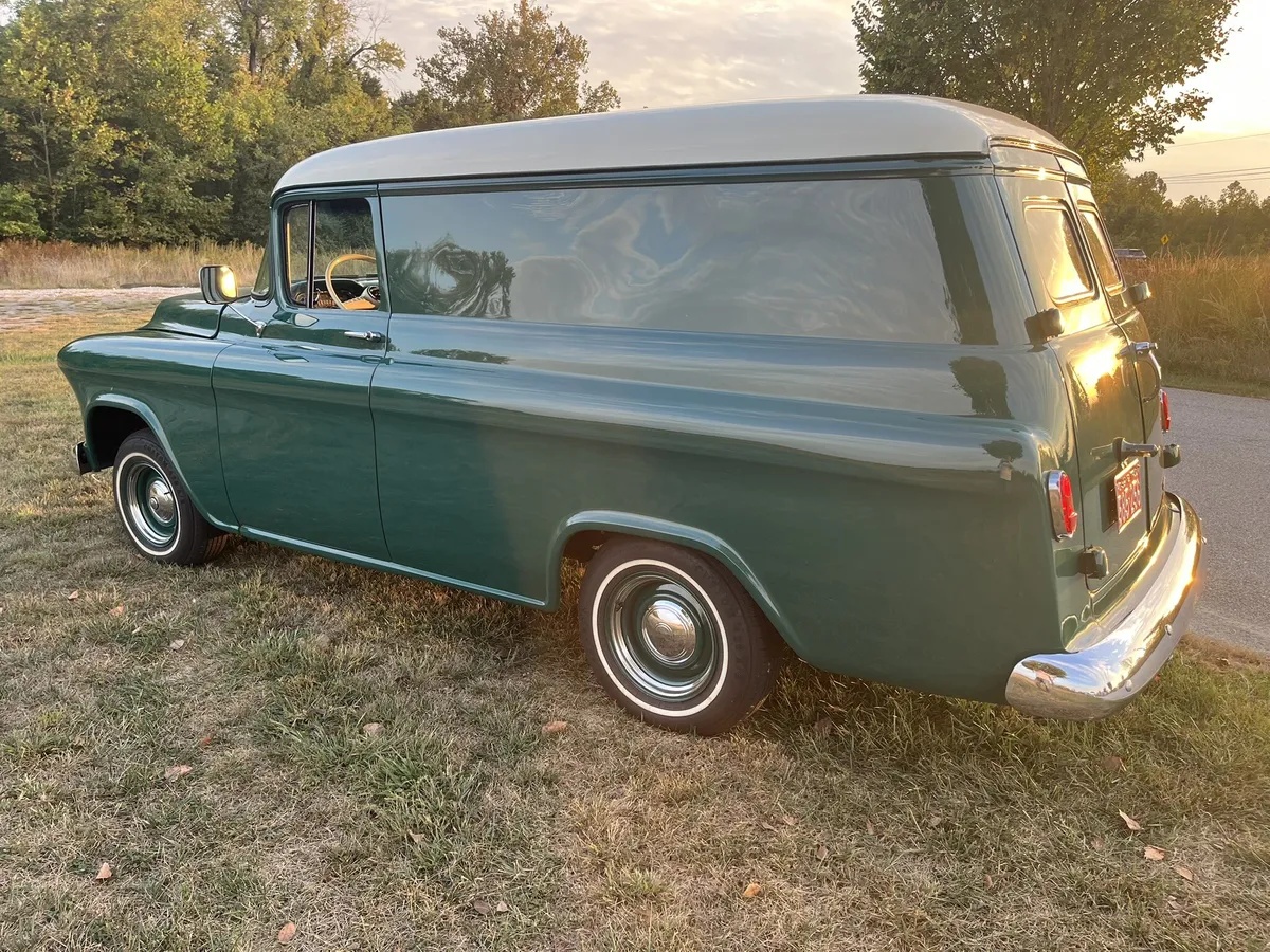 Chevrolet-3100-1956-Green-Grey-14
