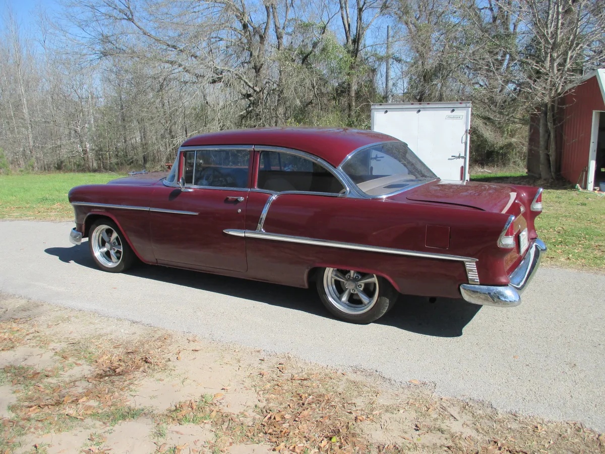 Chevrolet-Bel-air-1955-Maroon-Tan-1