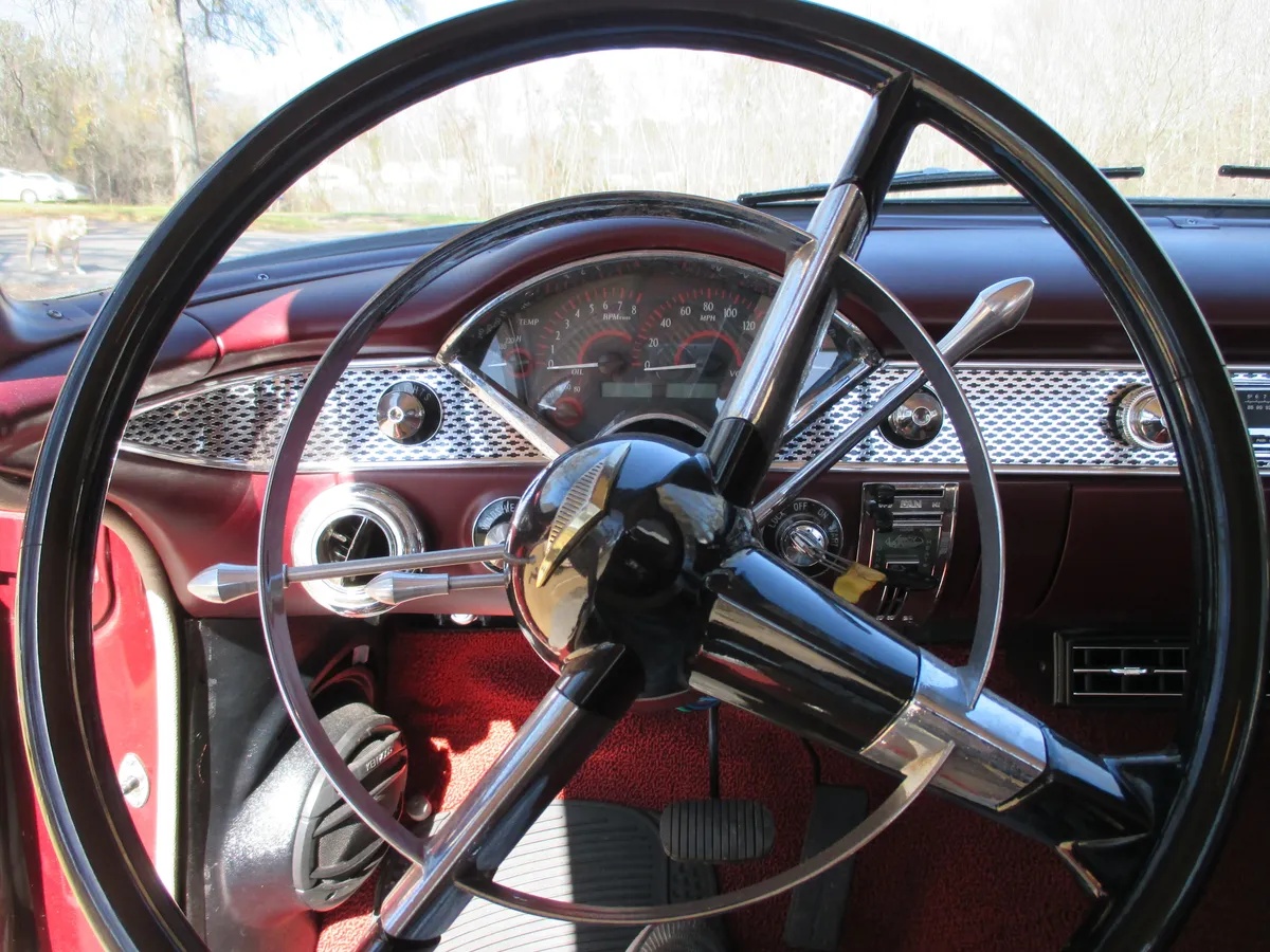 Chevrolet-Bel-air-1955-Maroon-Tan-12