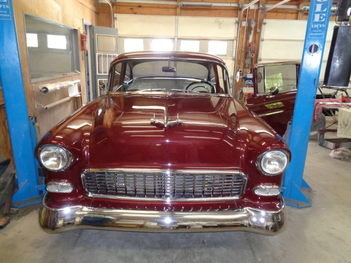 Chevrolet-Bel-air-1955-Maroon-Tan-18