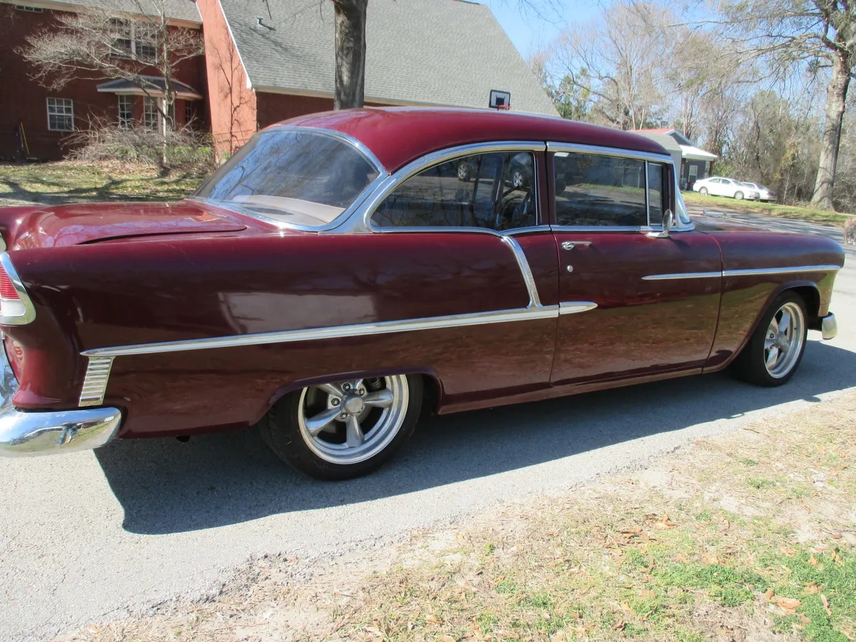 Chevrolet-Bel-air-1955-Maroon-Tan-3