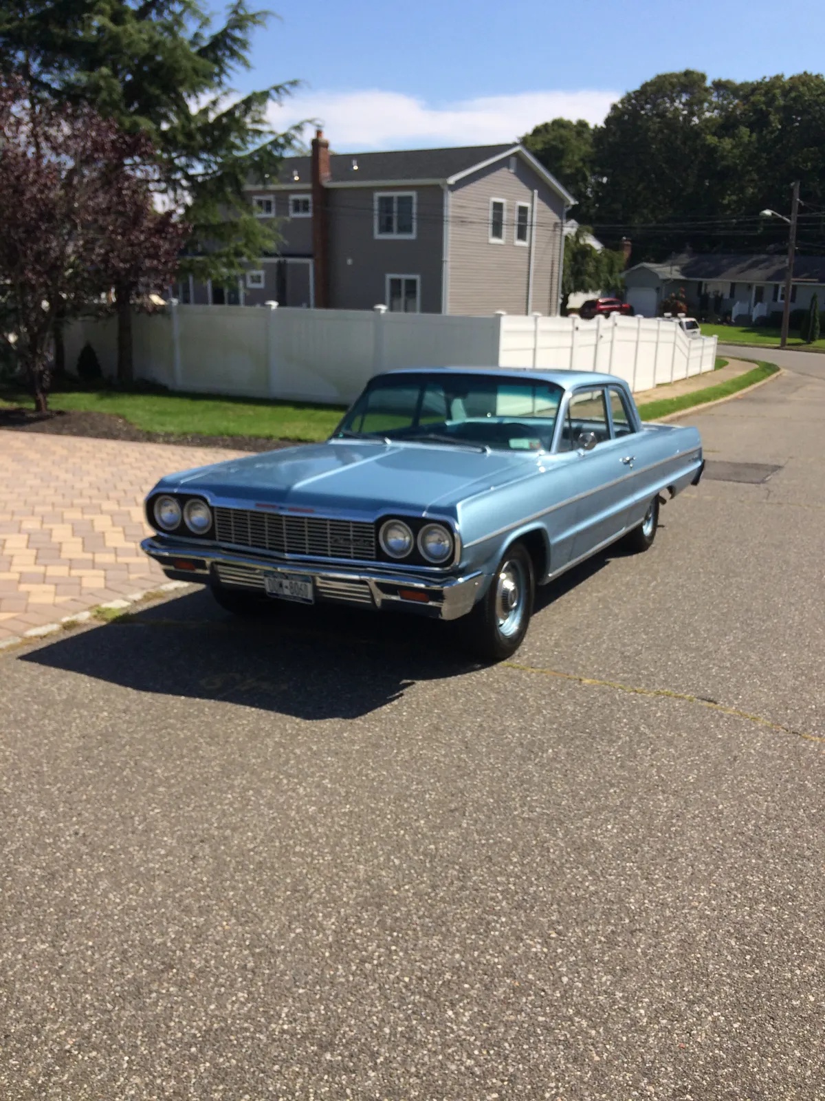 Chevrolet-Bel-air-1964-Silver-Blue-Poly-Blue-5
