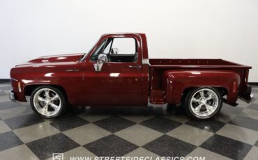 Chevrolet-C10-1977-Burgundy-Maroon-Black-1