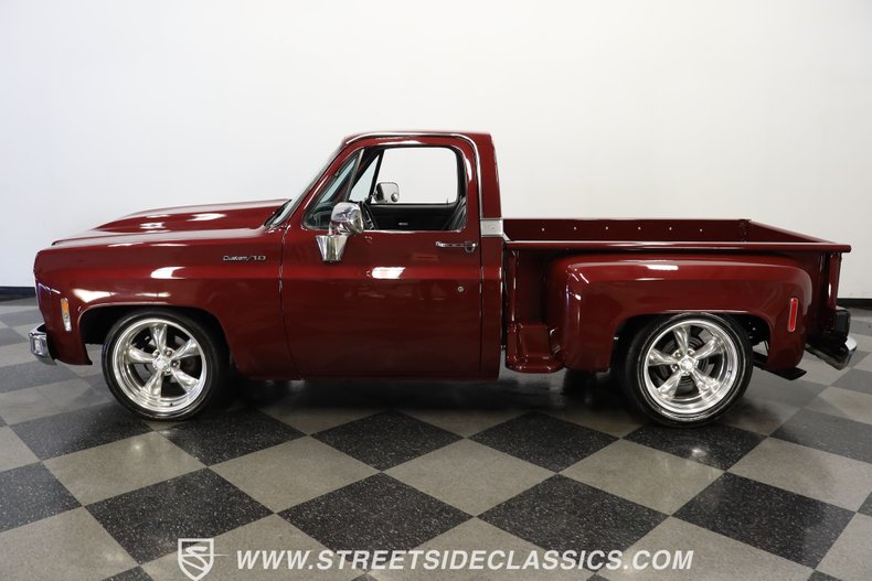 Chevrolet-C10-1977-Burgundy-Maroon-Black-1