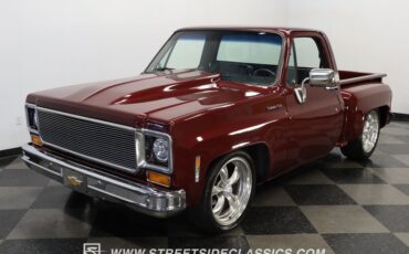Chevrolet-C10-1977-Burgundy-Maroon-Black-18