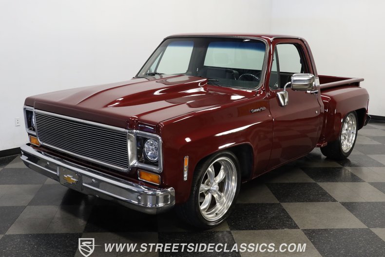 Chevrolet-C10-1977-Burgundy-Maroon-Black-18