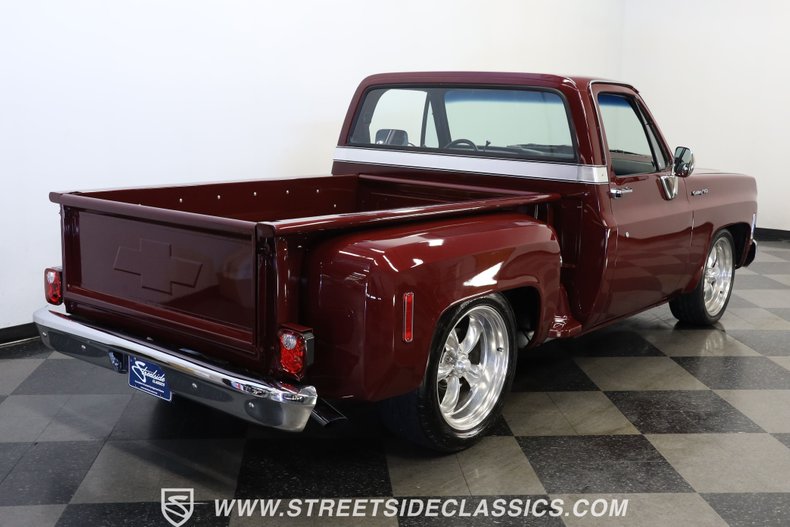 Chevrolet-C10-1977-Burgundy-Maroon-Black-20