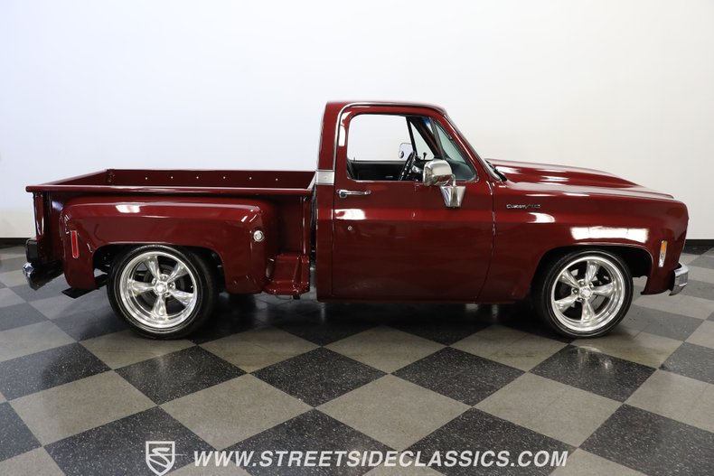 Chevrolet-C10-1977-Burgundy-Maroon-Black-22