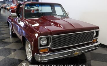 Chevrolet-C10-1977-Burgundy-Maroon-Black-24