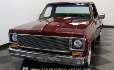 Chevrolet-C10-1977-Burgundy-Maroon-Black-25