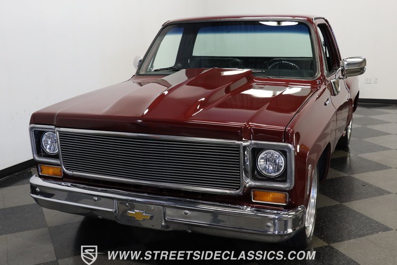 Chevrolet-C10-1977-Burgundy-Maroon-Black-25