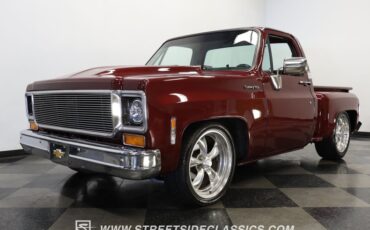 Chevrolet-C10-1977-Burgundy-Maroon-Black-27