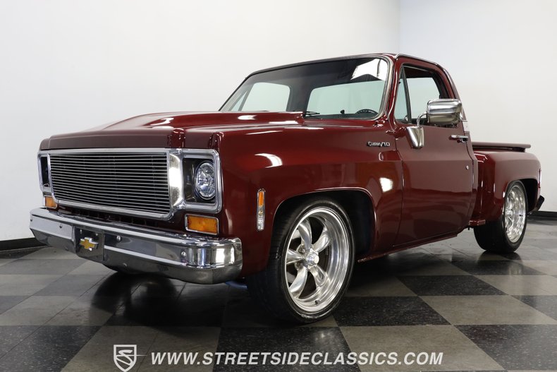 Chevrolet-C10-1977-Burgundy-Maroon-Black-27