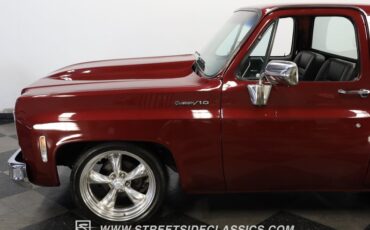 Chevrolet-C10-1977-Burgundy-Maroon-Black-29