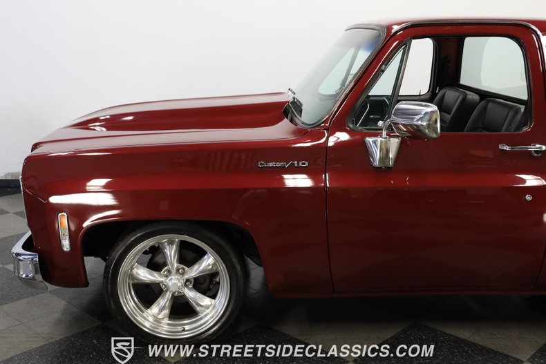 Chevrolet-C10-1977-Burgundy-Maroon-Black-29