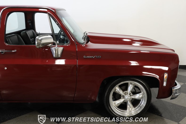 Chevrolet-C10-1977-Burgundy-Maroon-Black-35