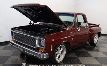 Chevrolet-C10-1977-Burgundy-Maroon-Black-36