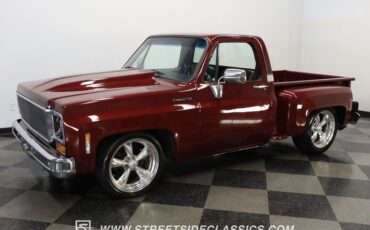 Chevrolet-C10-1977-Burgundy-Maroon-Black-4